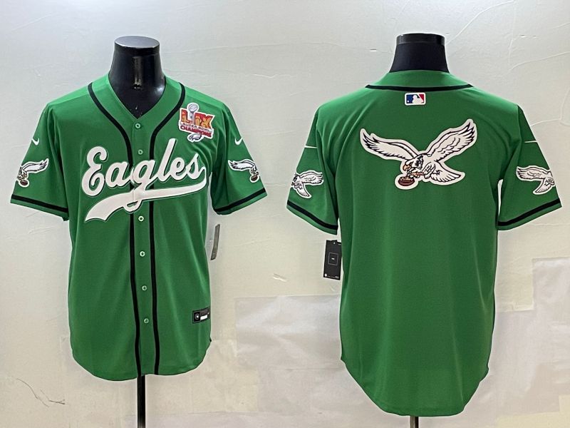 Men Philadelphia Eagles Blank Green three generations Jointly Name 2025 Nike Limited NFL Jersey style 11->philadelphia eagles->NFL Jersey